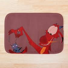 Cold water swimming or winter bathing is. Wake Up Mushu Bath Mat By Artcci Redbubble