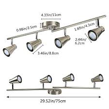 The most diy friendly way to install track lighting on a timber beam is to surface mount it. Dllt 4 Light Led Track Lighting Kit Flush Mount Spotlight Ceiling Directional Ceiling Light For Kitchen Dining Room Farmhouse Goals