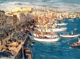 Harbour At Marseille By Tavik Frantisek Simon Marine Landscape Architecture Painting Marseille