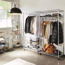 1 set of wardrobe rail support 20 mm wide suitable for oval rail. Pinnacle 1750 X 1220 X 460mm Xl Mobile Wardrobe Bunnings Australia