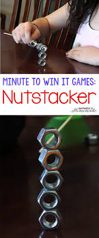 Simple, inexpensive, and practical but still so festive and fun! 10 Awesome Minute To Win It Games Happiness Is Homemade