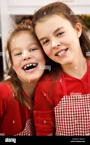 Smiles from the sisters hi-res stock photography and images