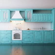 White and turquoise kitchen cabinets. 10 Kitchen Cabinet Colour Schemes Design Cafe