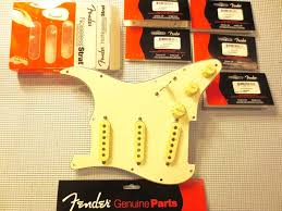 My 1995 squier series strat has a usa, corona neck & body with cheap tuners & pickups. New Fender Hot Noiseless Jeff Beck Pickups Prewired Loaded Pickguard Strat All Colors All Hole Patterns