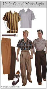 Ties, belts and lapels got wider, collars got longer and wider and a modified version of the bell bottom called flared became popular. 1940s Men S Outfit Costume Ideas 1940s Mens Fashion 1940s Mens Clothing Mens Fashion Casual