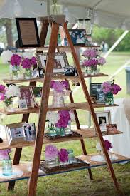 Top 20 Vintage Wooden Ladder Wedding Decor Ideas Ladder Wedding Wedding Display Wedding Decorations