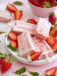 Strawberries And Cream Popsicles Recipe Recipe Strawberries And Cream Popsicle Recipes Recipes