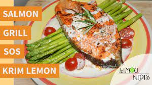 Ini adalah resep sederhana dan mudah untuk salmon panggang yang memberi anda tanda panggangan dingin. Salmon Gril Dan Sos Krim Lemon Youtube