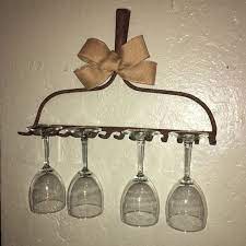 Wine Glass Rack Wine Glass Holder Vintage Wine By Heartfulthoughts Vintage Wine Glass Wine Glass Rack Wine Glass Holder