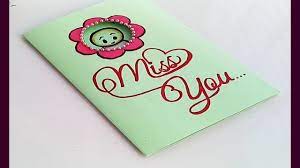 You are not just a teacher to me, but an inspiration, a mentor and someone who selflessly imparts knowledge to me. How To Make Miss You Card Handmade Miss You Card Idea Youtube