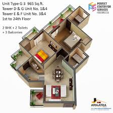 3d View Unit Type G 3 965 Sq Ft Tower D G Unit By Pcsipl On Deviantart Sims House Design House Styles Sims House