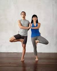 Touch soles of feet together and let knees fall apart (or cross legs). 16 Couple Yoga Asanas That Will Help Reignite The Passion Between Your Partner You