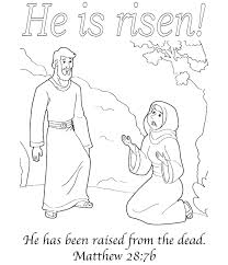 He Is Risen Easter Greeting Card With Matthew 28 7b Jesus Is Alive Jesus Resurrection Bible Coloring Pages