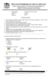 Soal latihan try out kelas 6 ipa guru ilmu sosial. Contoh Soal Ujian Dinas Tingkat 1 2016 Contoh Soal Terbaru