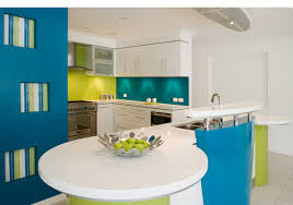 adorable multi colored kitchen designs