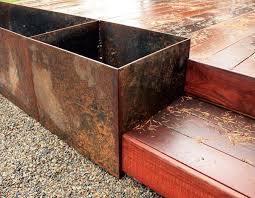 This super simple planter box is exactly what my front porch needed. Steel Planter Box Steel Planters Metal Planter Boxes Corten Steel Planters