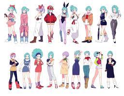Bulma is such an iconic character imo. Bulma In Different Outfits By 6um Dbz Dragon Ball Super Manga Dragon Ball Art Dragon Ball Super Wallpapers