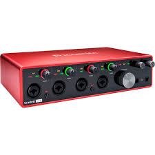 Interface definition, a surface regarded as the common boundary of two bodies, spaces, or phases. Focusrite Scarlett 18i8 18x8 Usb Audio Midi Scarlett 18i8 3g B H