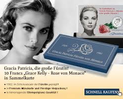 Silbermünze zu Ehren der zauberhaften Grace Kelly