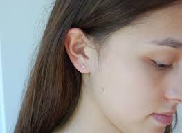 Rose Gold Earrings 14K Minimalist Earrings Rose Gold Organic Earrings,  Solid Rose Gold Earrings 14K Rose Gold Jewelry