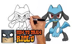 How to Draw Pokemon | Riolu | Step by Step - YouTube