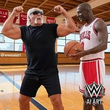 🏀💥 “Brother, Michael Jordan didn't become the GOAT on his own. I taught  him the slam dunk after I slammed Andre the Giant. He owes his six rings to  the Hulkster, dude!”