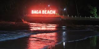 Baga Beach at Night