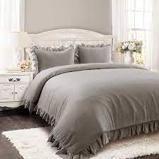 Poor qualitycmlucki bought this comforter set because i loved the pattern, but the material is stiff and uncomfortable even after several washes. Gray Riley 3 Pc King Comforter Set Kirklands