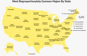Leading the colleges list is university of chicago in chicago with an out of state total cost of $79,356. The Most Disproportionately Common Majors In Each State Zippia