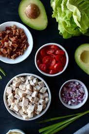 I like to plan ahead and grill the chicken, basting it with the same barbecue sauce i'll be using in the salad dressing. Blt Chicken Salad Lettuce Wraps The Real Food Dietitians
