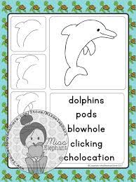 Draw And Write About Dolphins For Kids Writing Center Activities Writing Center Writing Activities