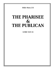 Then one day, god told hezekiah to. The Pharisee And The Publican Bible Activity Sheet Set Printable Pdf Download