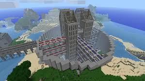 Hd Wallpaper Gray Building Illustration Minecraft House Water Cubes Architecture Wallpaper Flare