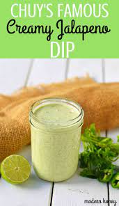 Chuy S Creamy Jalapeno Cilantro Dip Dressing Jalapeno Dip Recipes Creamy Jalapeno Creamy Jalapeno Dip