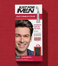 This popular creation is designed specifically to target just the gray. Amazon Com Just For Men Easy Comb In Color Formerly Autostop Gray Hair Coloring For Men With Comb Applicator Dark Brown A 45 Packaging May Vary Beauty