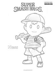 The spruce / wenjia tang take a break and have some fun with this collection of free, printable co. Ness Super Smash Brothers Coloring Page Super Fun Coloring