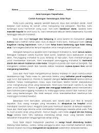 Mengubah sikap pemandu yang kurang berhemah. Karangan Contoh 20112011