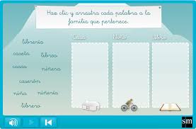 Resultado de imagen de familia de palabras 2Âº primaria segundo de carlos