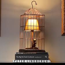 Cat In A Cage Table Lamp French Table Lamp Table Lamp Cage Table Lamp