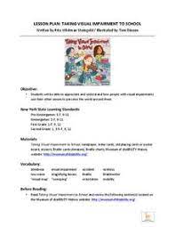 Visually Impaired Lesson Plans Worksheets Lesson Planet