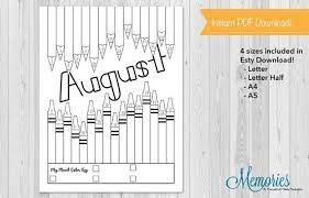 August Mood Tracker Bullet Journal Insert Etsy Bullet Journal Mood Tracker Ideas Bullet Journal Mood Bullet Journal August