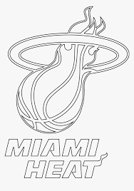 Burnie is a rough, anthropomorphic depiction of the fireball featured on the team's logo. Miami Heat Logo Black And White Hd Png Download Kindpng