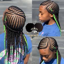 Parents are often stuck between wanting their kids to look cute and presentable but being too short on time to make it a reality. Children S Layer Braids Childrenhairstyles Braidart Childrensbraids Knotlessbraids Invisiblebra Black Kids Hairstyles Hair Styles Girls Hairstyles Braids
