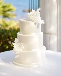 Simple Elegant All White Wedding Cake With Sugar Peonies White Wedding Cakes Simple Wedding Cake Wedding Cake Peonies