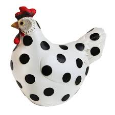Rated 5 out of 5 stars. 8 46 Resin Polka Dot Garden Hen Statue White Black Exhart Target