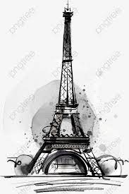 Black Drawing Eiffel Tower Tower Clipart Decoration Vector Png Transparent Clipart Image And Psd File For Free Download Eiffel Tower Drawing Eiffel Tower Eiffel