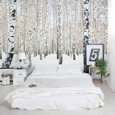 Black And White Birch Tree Wallpaper Birch Tree Wall Mural Winter Birch Tree Wallpaper Birch Tree Wallpaper Tree Wall Murals Forest Wall Mural