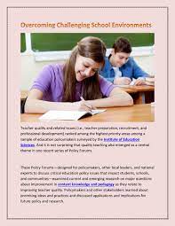 Overcoming Challenging School Environments By Julian Arhire Issuu