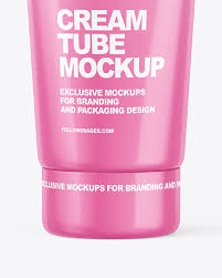 Glossy Cosmetic Tube Mockup In Tube Mockups On Yellow Images Object Mockups
