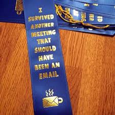 I Survived Another Meeting Ribbon Feel Good Friday Funny Employee Awards Funny Employee